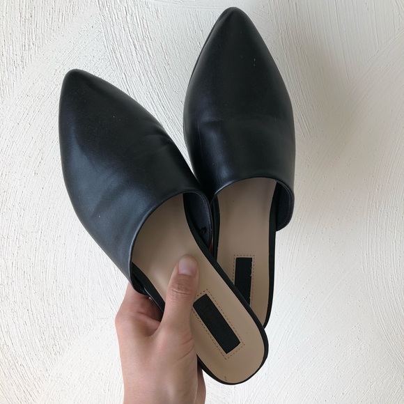 Forever 21 Shoes - F21 Black Mules